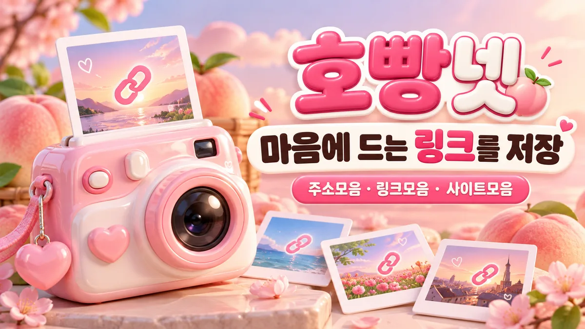 분홍 카메라로 만나는 링크 저장